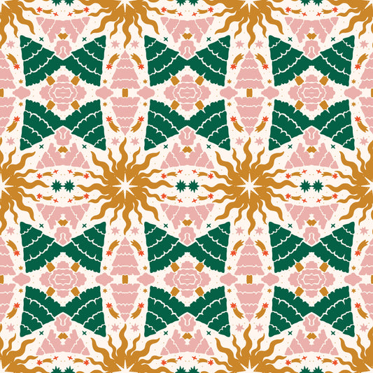 Pattern for printing on leather, acrylic, wood or cork for earring blanks or earring supplies in pattern style - Pattern -  Christmas - 07