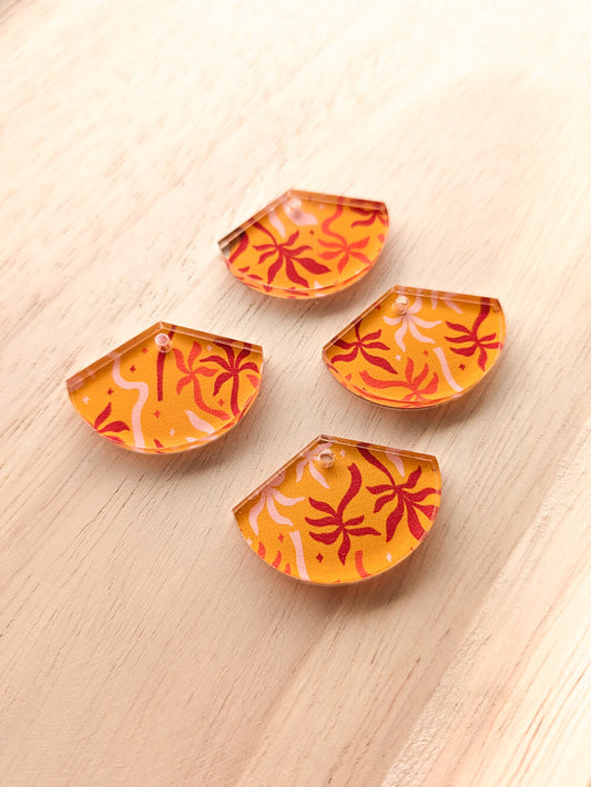 Clear Acrylic - 3cm Fan - 1 Hole - Australiana - 120