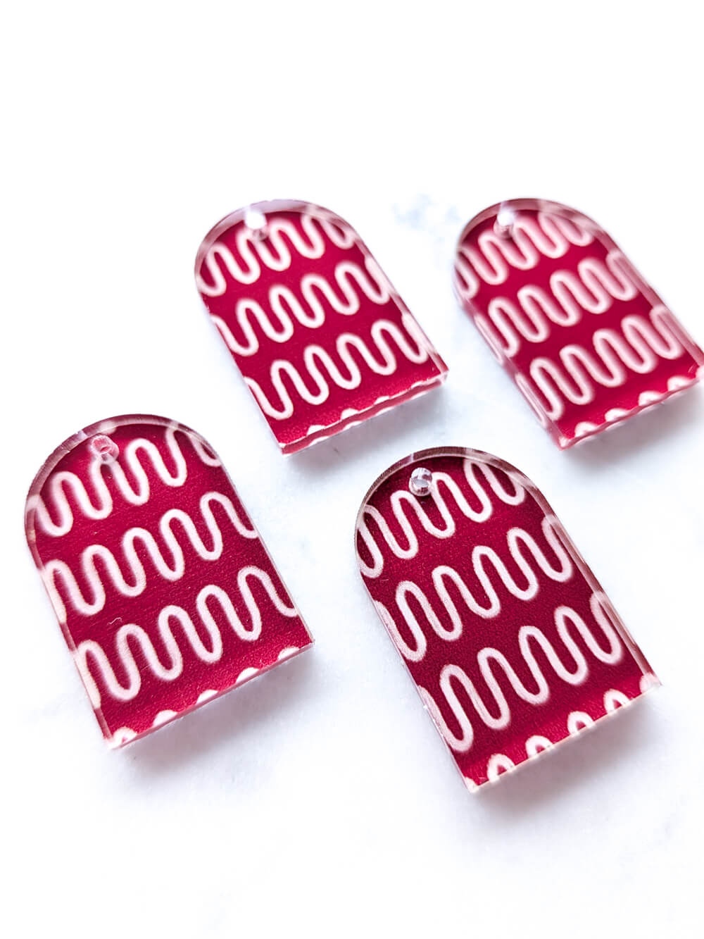 Clear Acrylic - 3cm Arch - 1 Hole - Australiana - 129