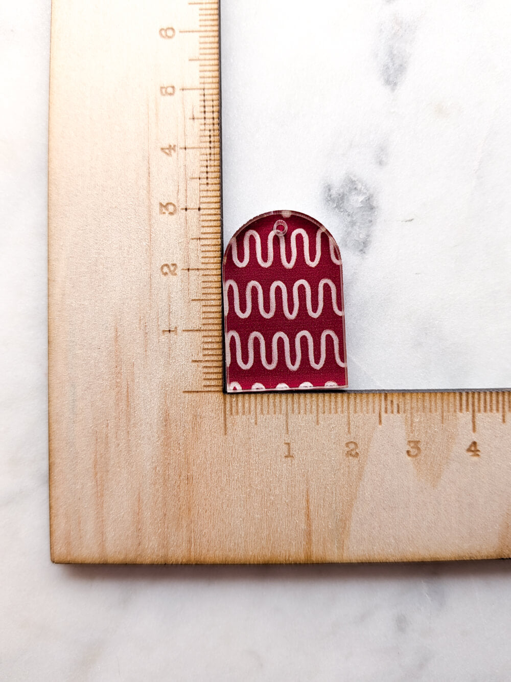 Clear Acrylic - 3cm Arch - 1 Hole - Australiana - 129