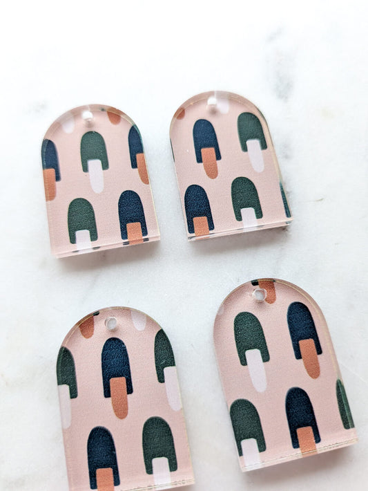 Clear Acrylic - 3cm Arch - 1 Hole - Australiana - 36