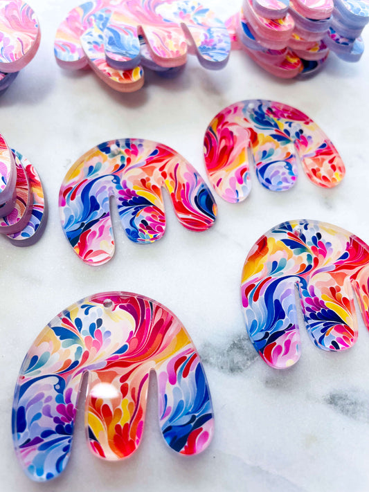 Clear Acrylic - Boho Shape - Abstract Art - 03