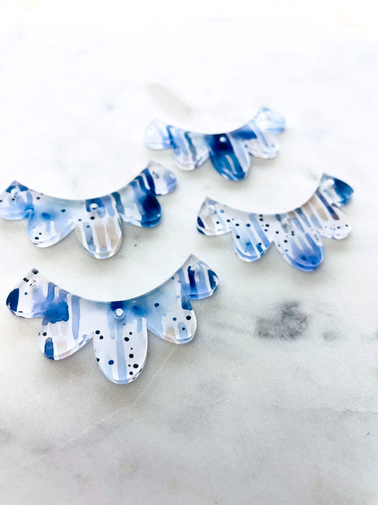 Frill - Clear Acrylic - Shibori - 17