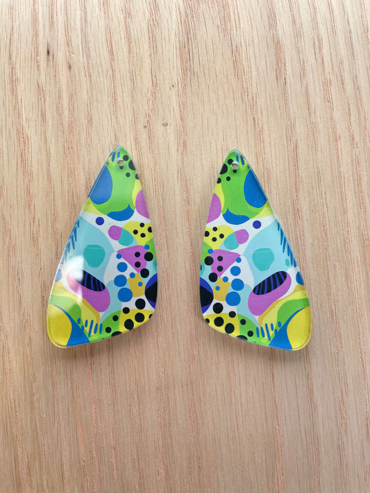 Clear Acrylic  - Irregular Shape - Summer Nights - 21