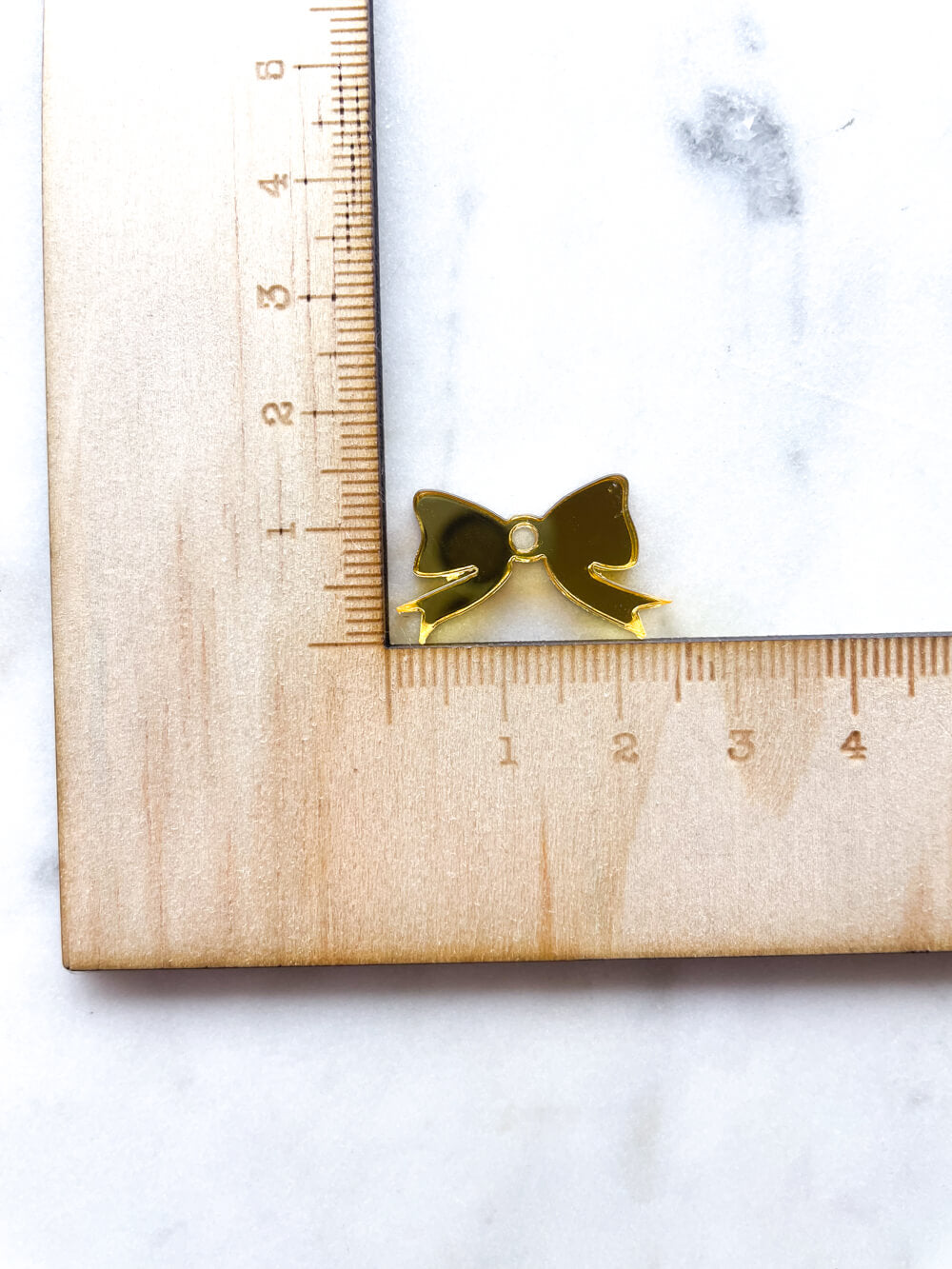 25mm Gold Mirror Bows