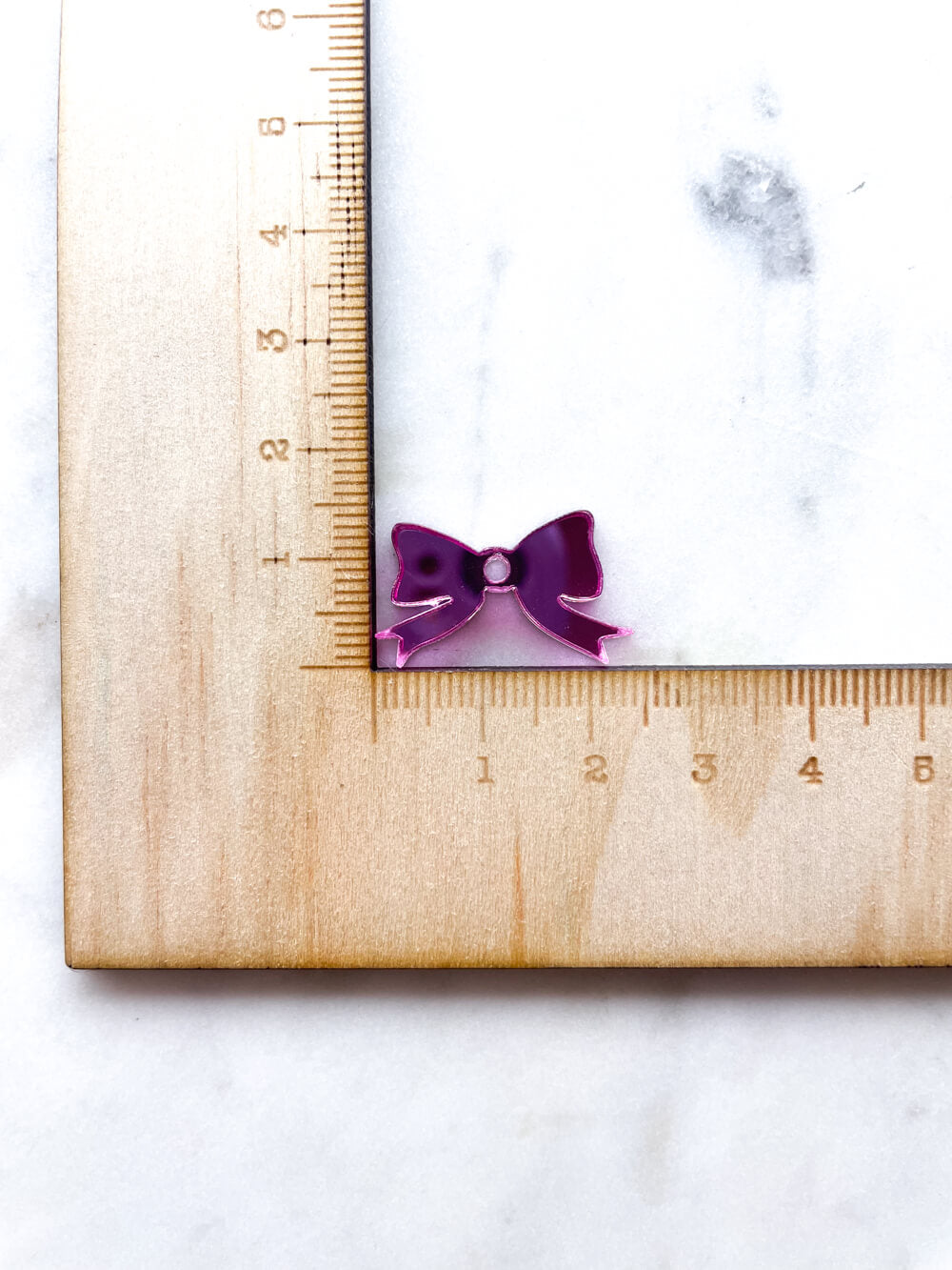 25mm Pink Mirror Bows