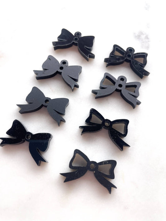 25mm Black Bows