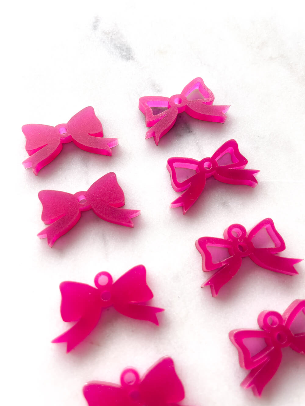 25mm Raspberry Pink Bows