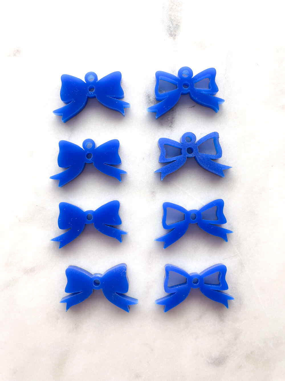 25mm Blue Bows