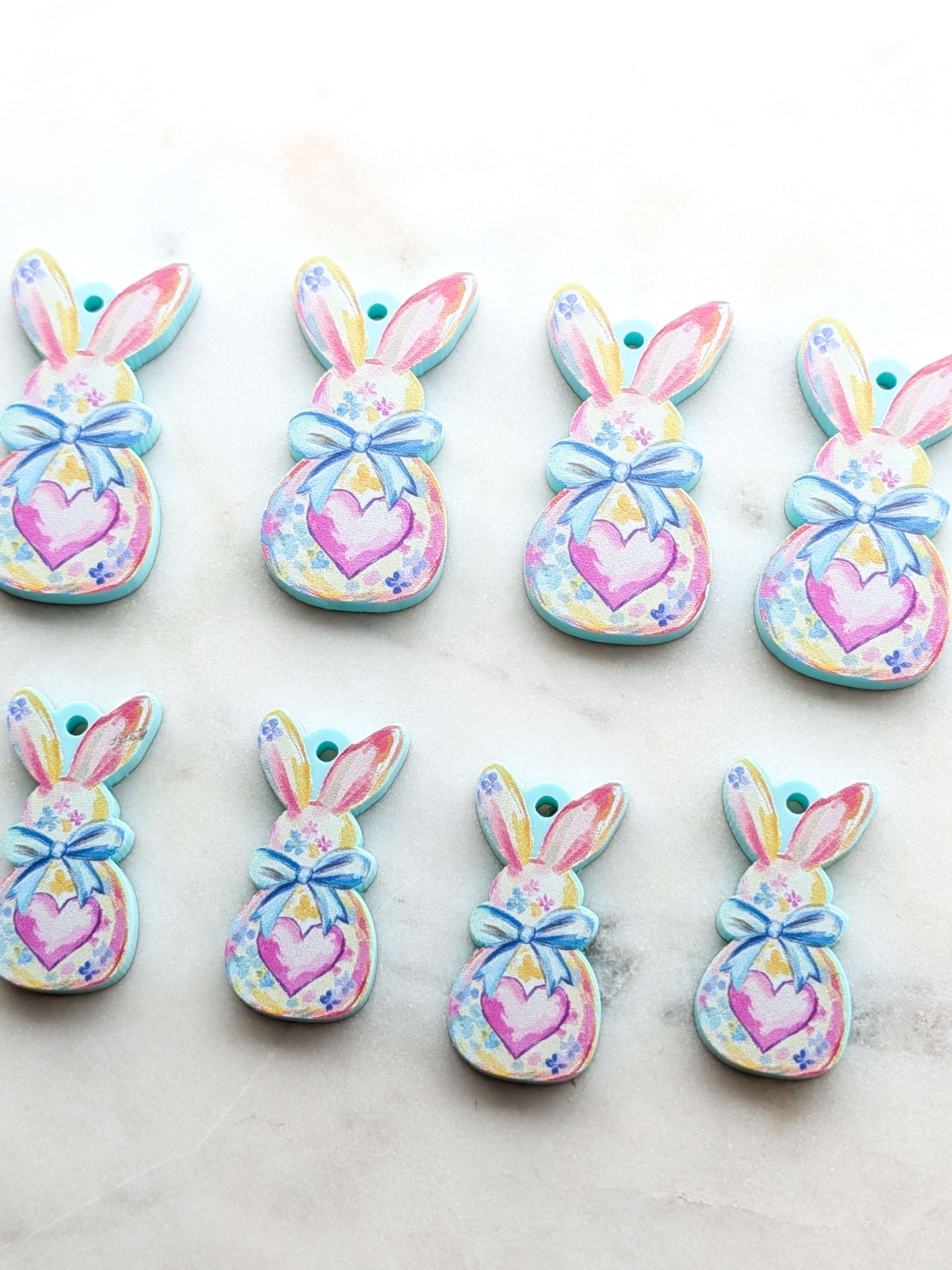 Easter Bunny Bums 3 printed on Mint Acrylic