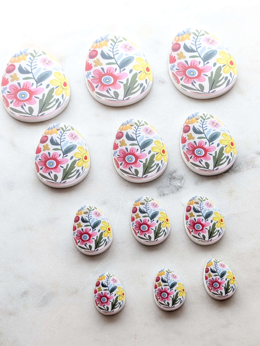 Easter Eggs 20 printed on White Acrylic
