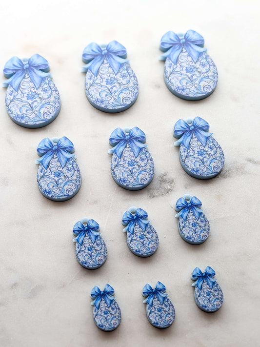 Easter Eggs 11 printed on Muted Blue Acrylic