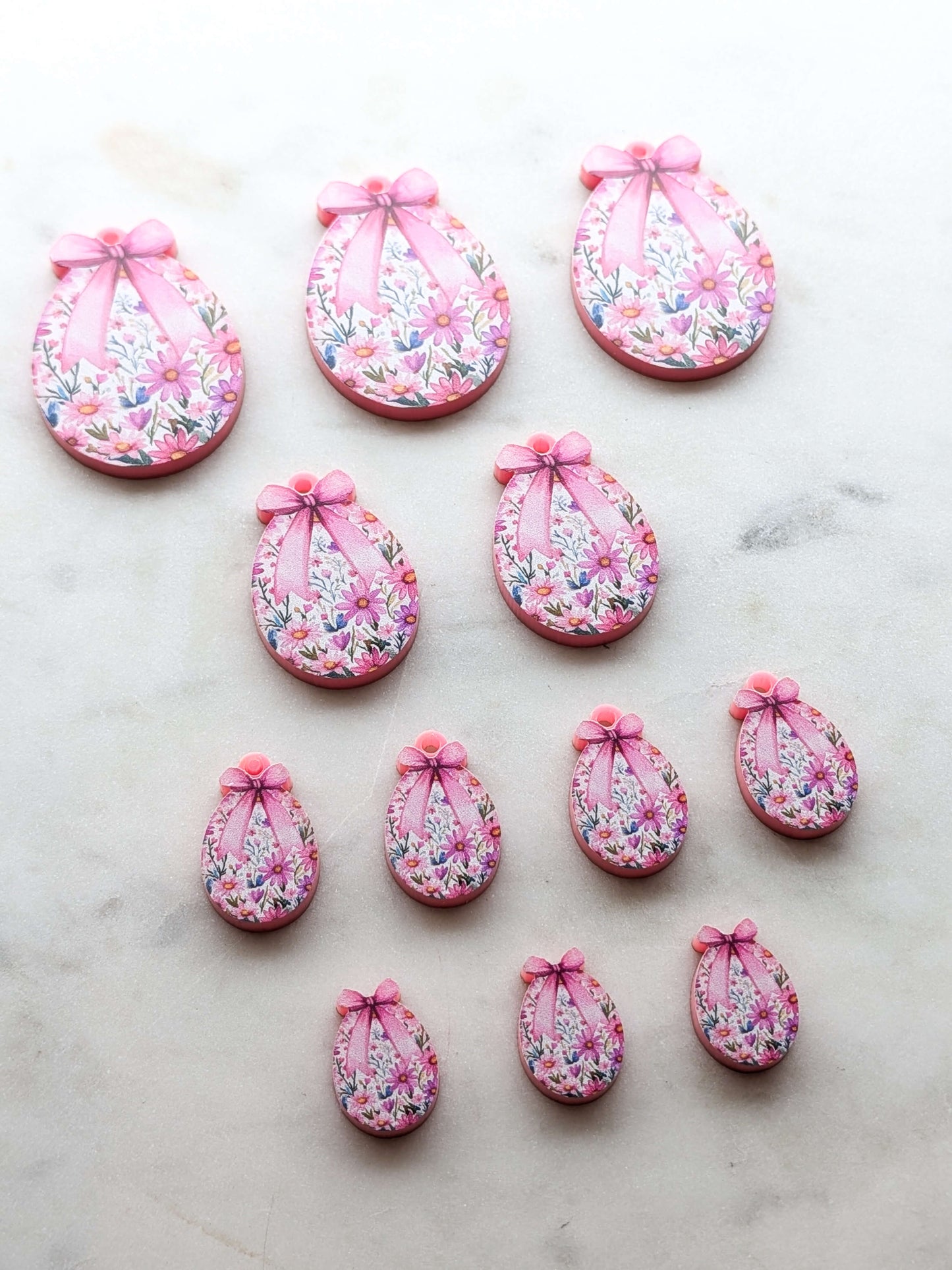 Easter Eggs 2 printed on Pink Acrylic
