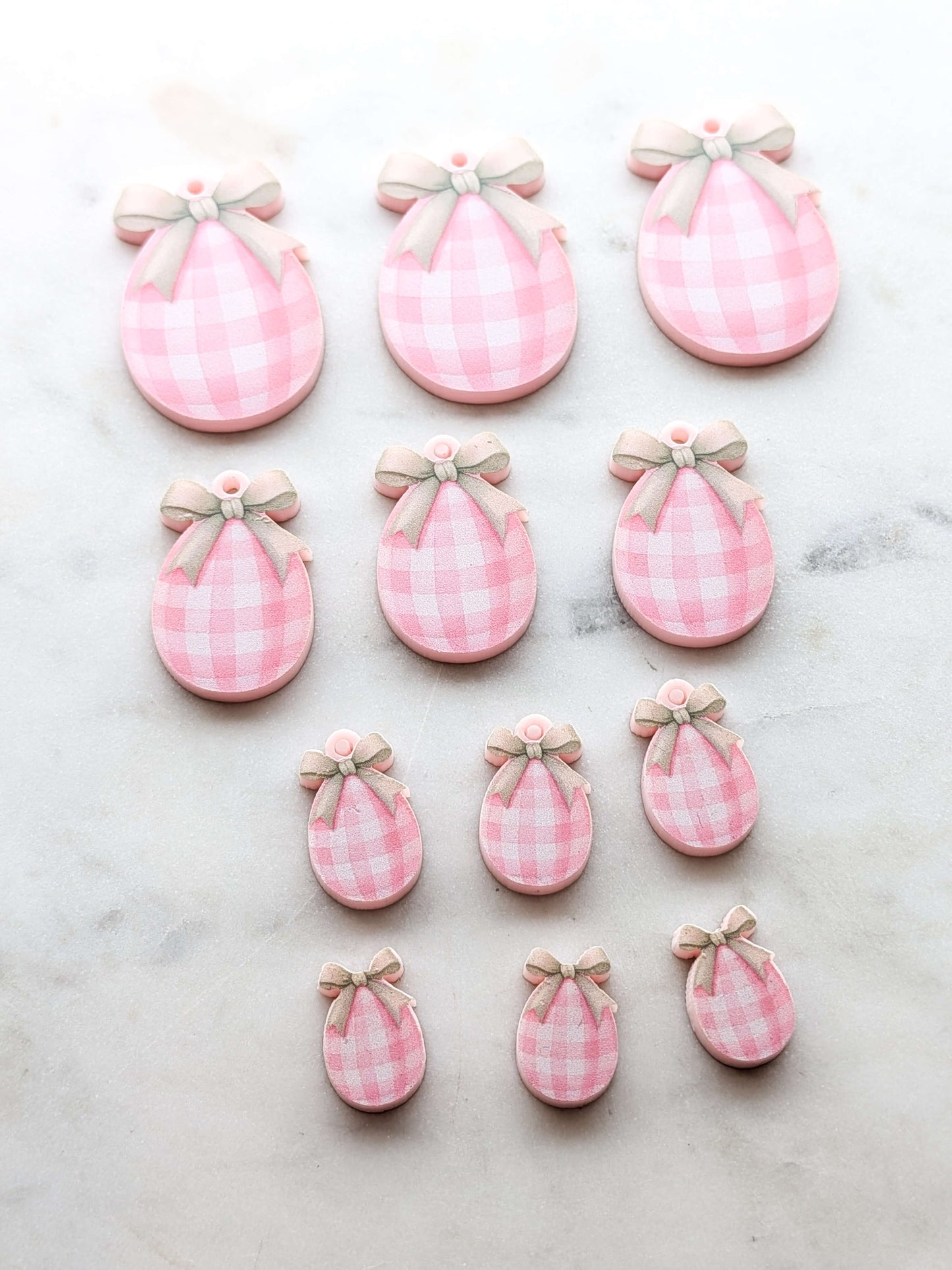 Easter Eggs 7 printed on Light Pink Acrylic
