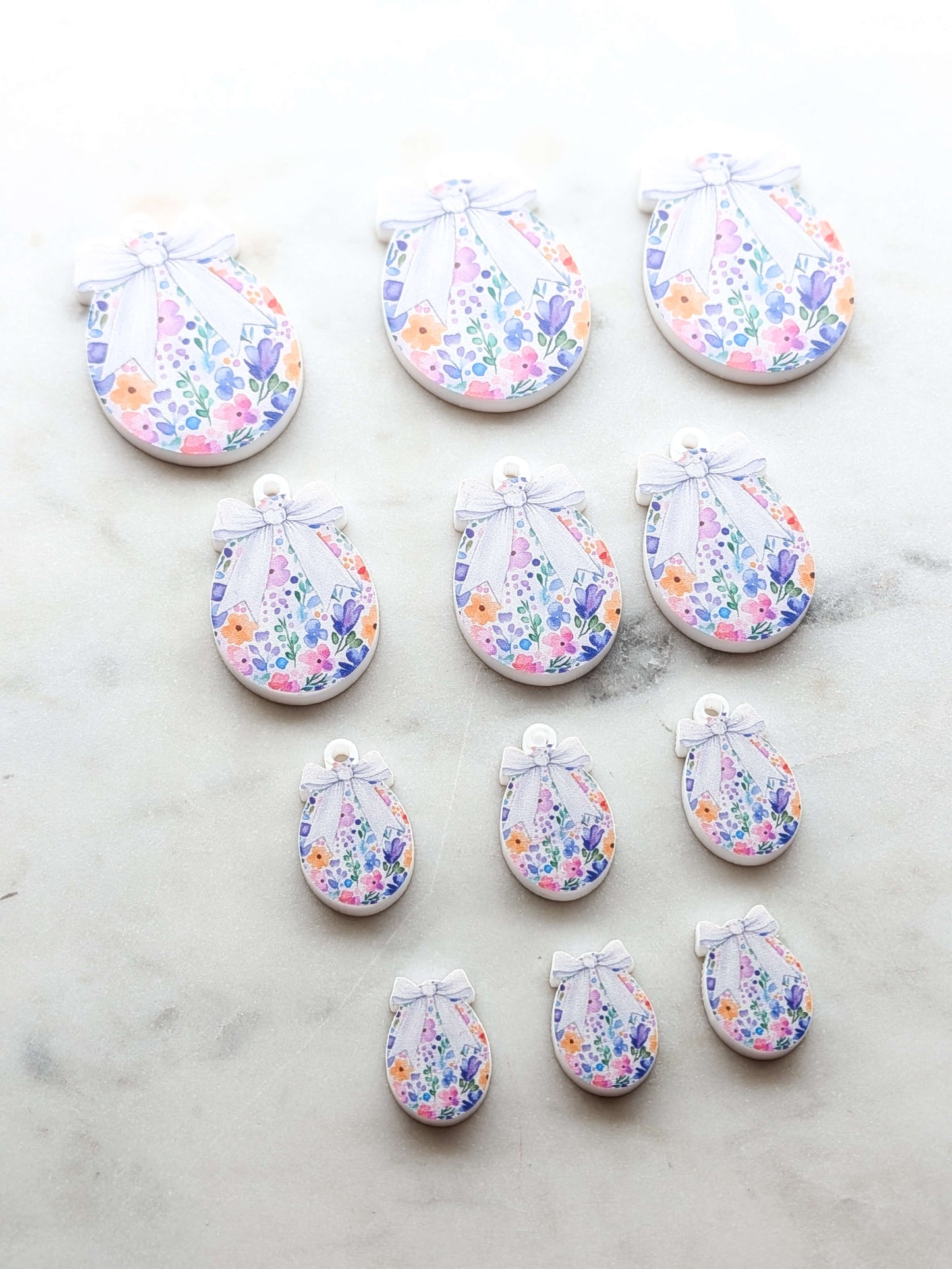 Easter Eggs 1 printed on White Acrylic