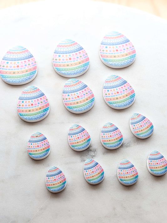 Easter Eggs 17 printed on White Acrylic