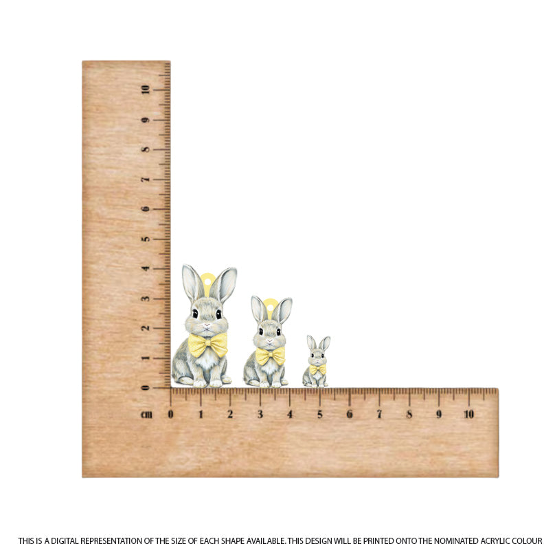 Easter Bunny 14 printed on Lemon Acrylic