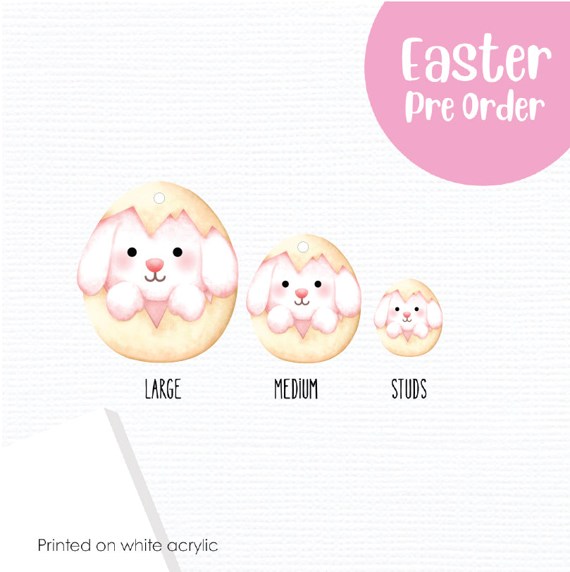 Easter Eggs 19 printed on White Acrylic