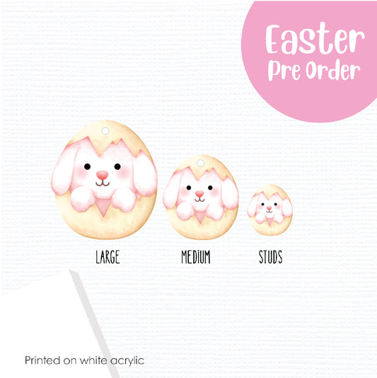 Easter Eggs 19 printed on White Acrylic