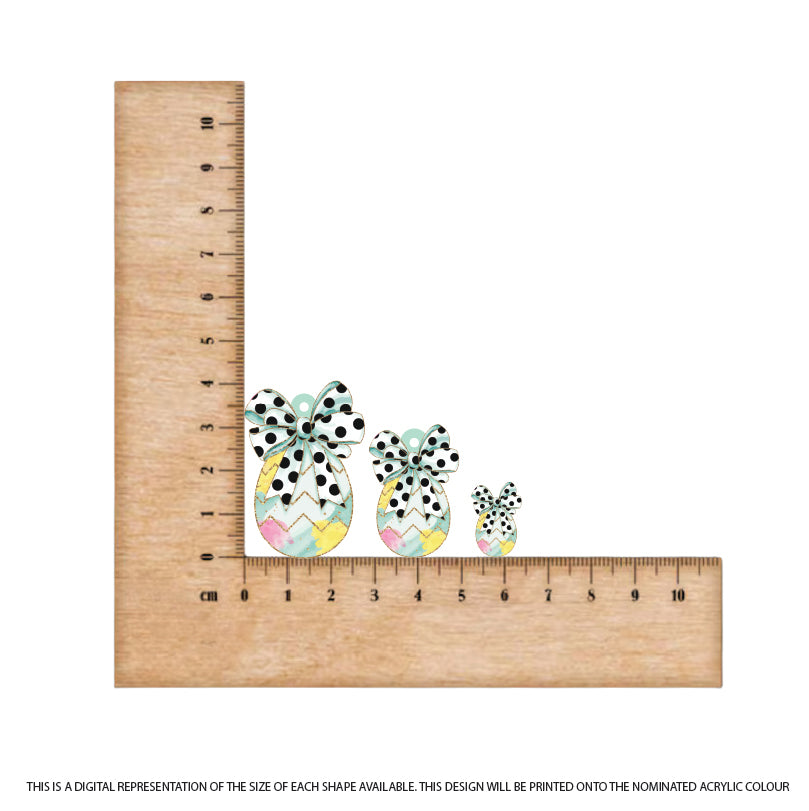 Easter Eggs 5 printed on Mint Acrylic