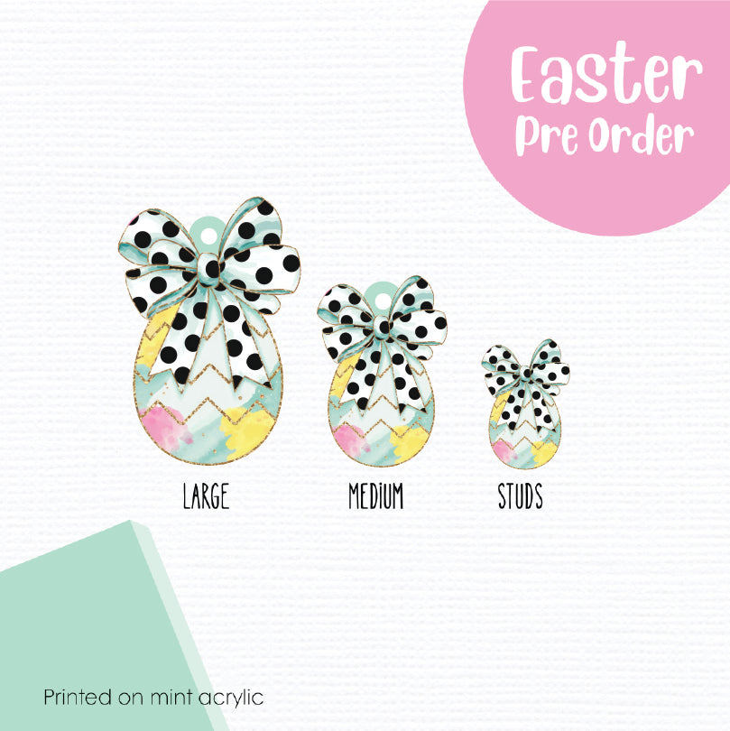 Easter Eggs 5 printed on Mint Acrylic