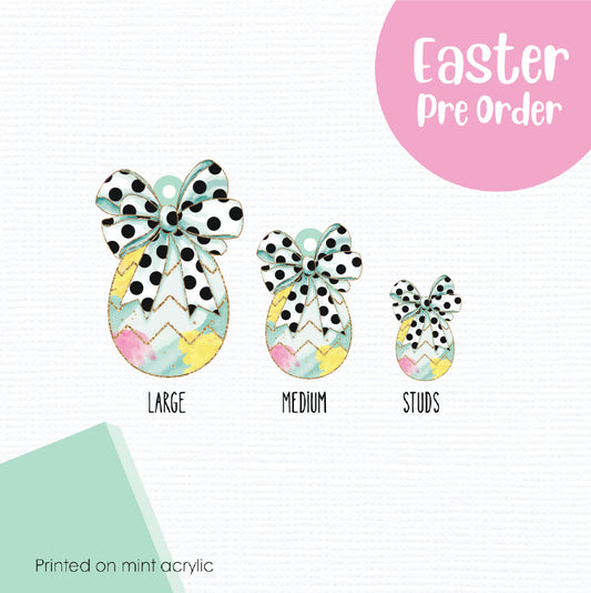 Easter Eggs 5 printed on Mint Acrylic