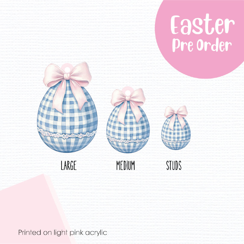 Easter Eggs 8 printed on Light Pink Acrylic