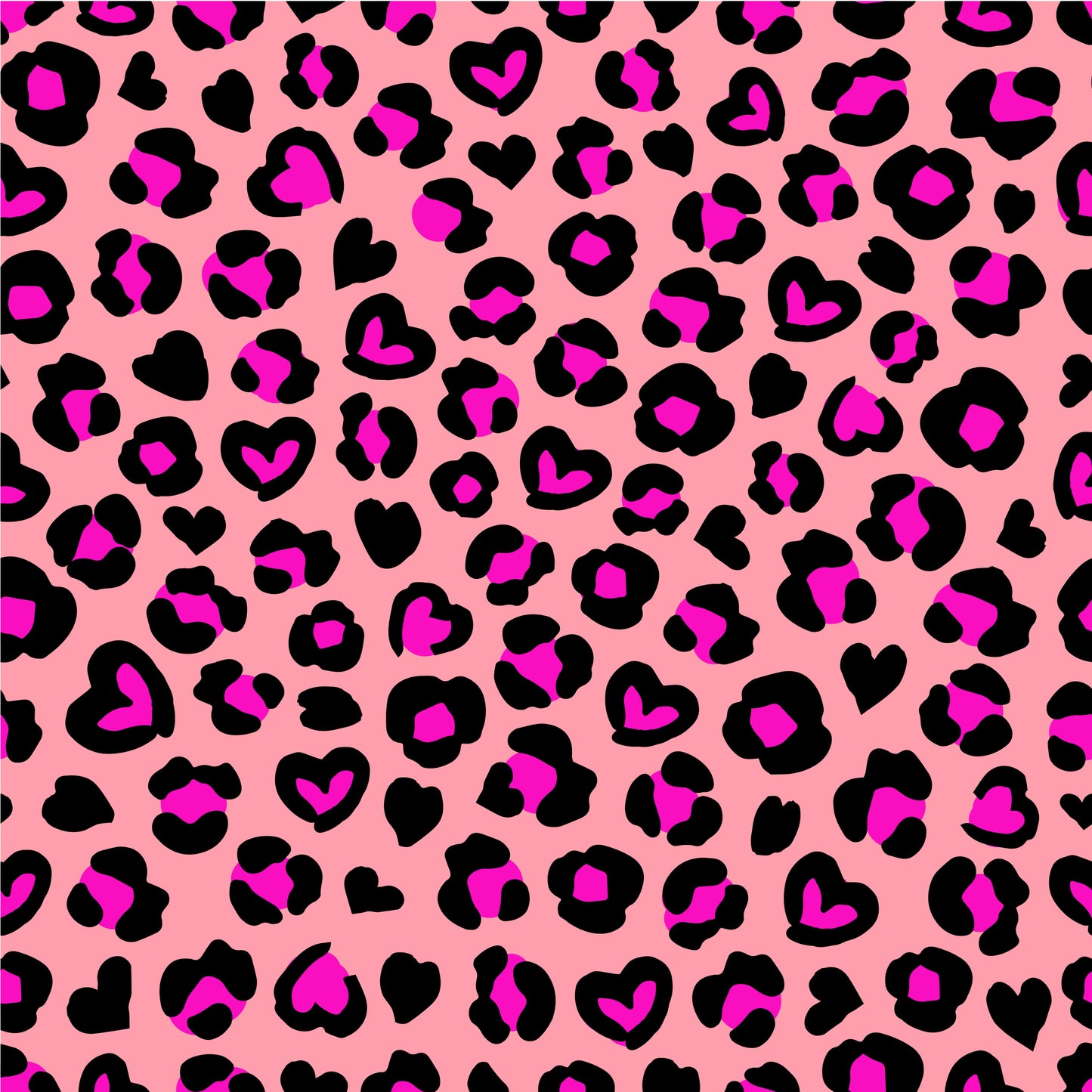 Cork - 40mm - Heart - Heart Leopard - 01