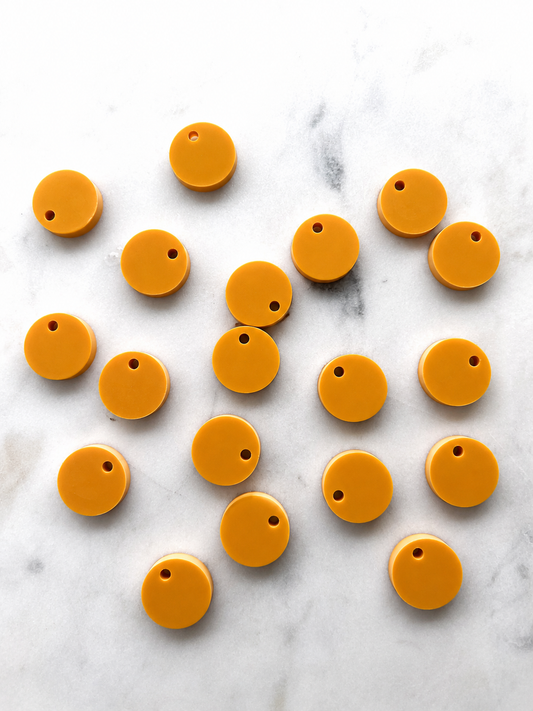 12.5mm or 15mm Honeycomb Circle Toppers/Studs- Various Pack Sizes