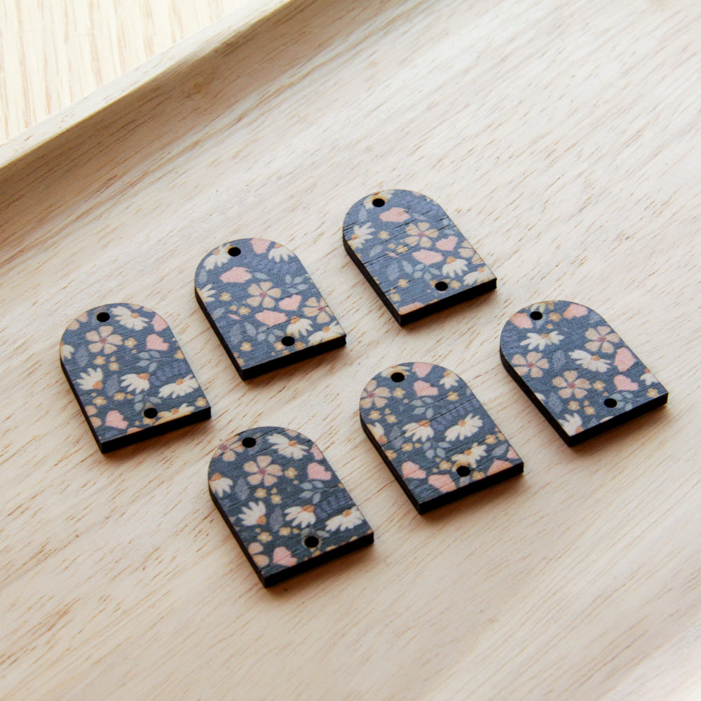 Wood - Small Arch- 2 Holes - Transparent print - Wild Days - 01