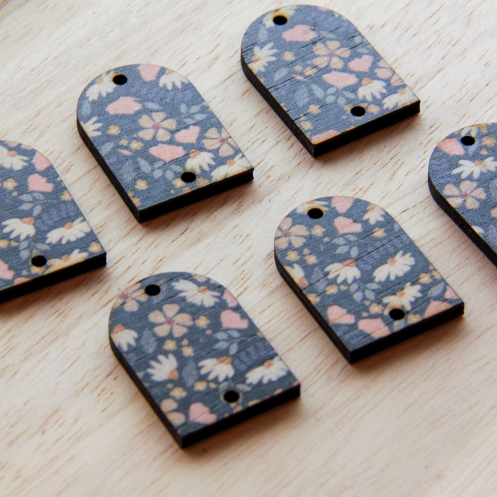 Wood - Small Arch- 2 Holes - Transparent print - Wild Days - 01