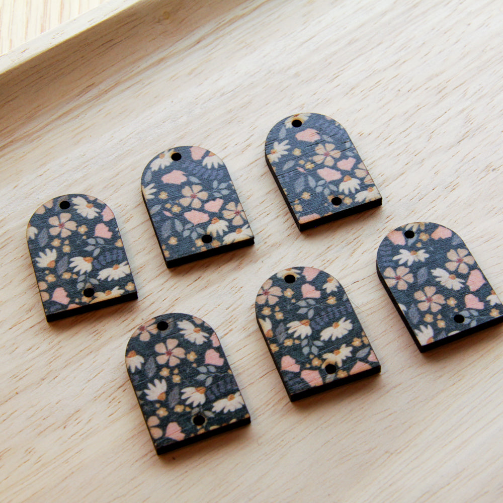 Wood - Small Arch- 2 Holes - Transparent print - Wild Days - 01