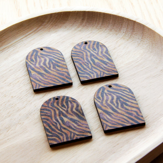 Wood - Arch Shape - 1 Hole -  Transparent print - Safari - 11