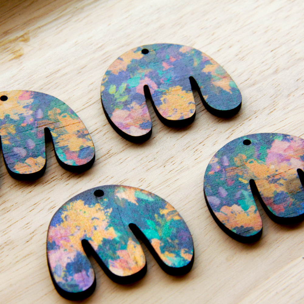 Wood - Boho Shape -  Transparent print - Spring - 25