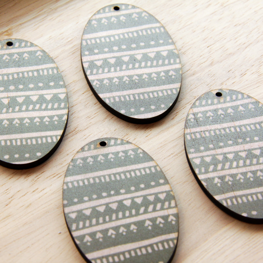 Wood - Oval Shape - Transparent print - Australiana - 64