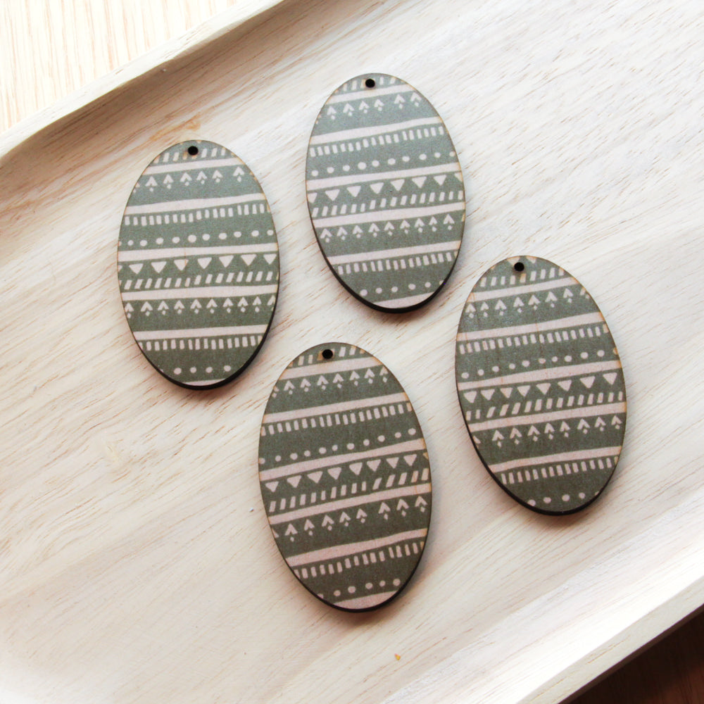 Wood - Oval Shape - Transparent print - Australiana - 64