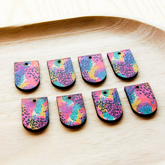Wood - Small Arch - 1 hole (bottom) -  Transparent print - Summer - 19
