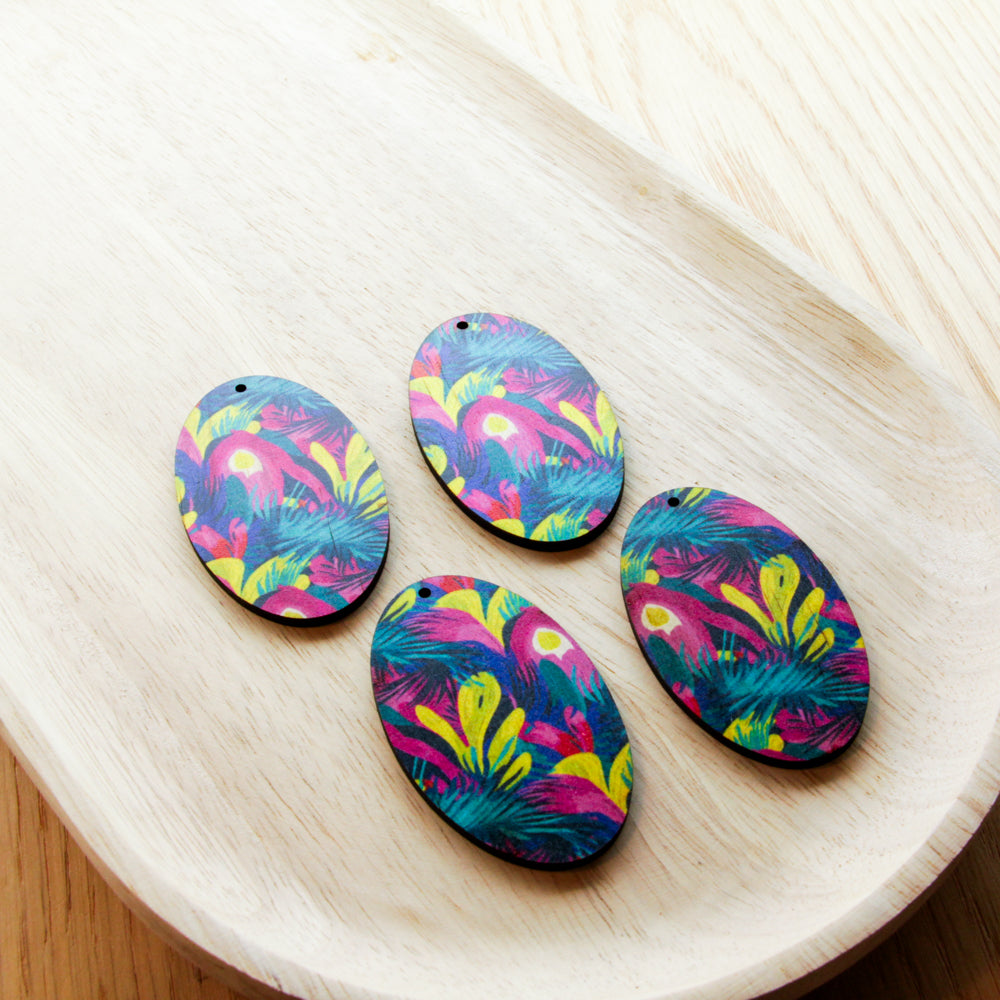 Wood - Oval Shape - Transparent print - Summer - 23