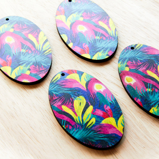Wood - Oval Shape - Transparent print - Summer - 23
