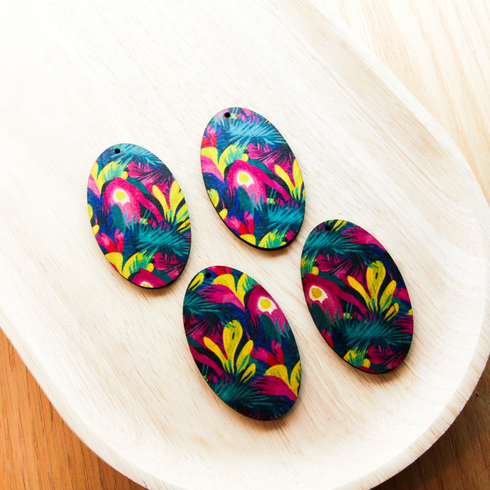 Wood - Oval Shape - Transparent print - Summer - 23