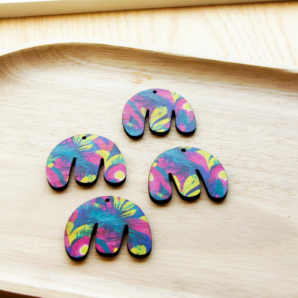 Wood - Boho Shape -  Transparent print - Summer - 23