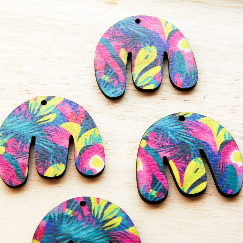 Wood - Boho Shape -  Transparent print - Summer - 23