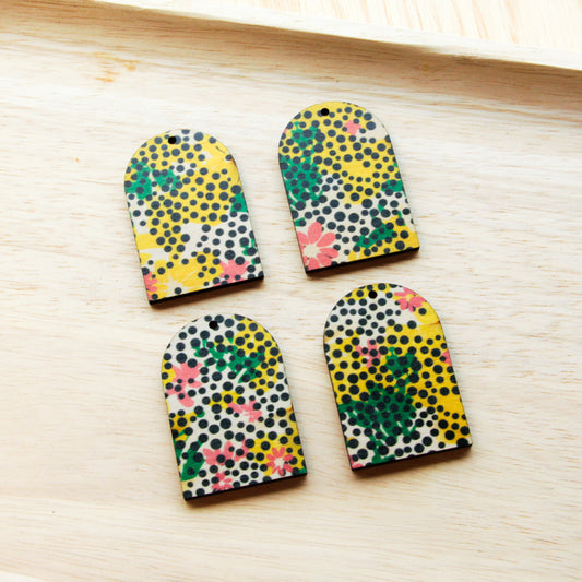 Wood - Arch Shape - 1 Holes -  Transparent print - Summer Nights - 08