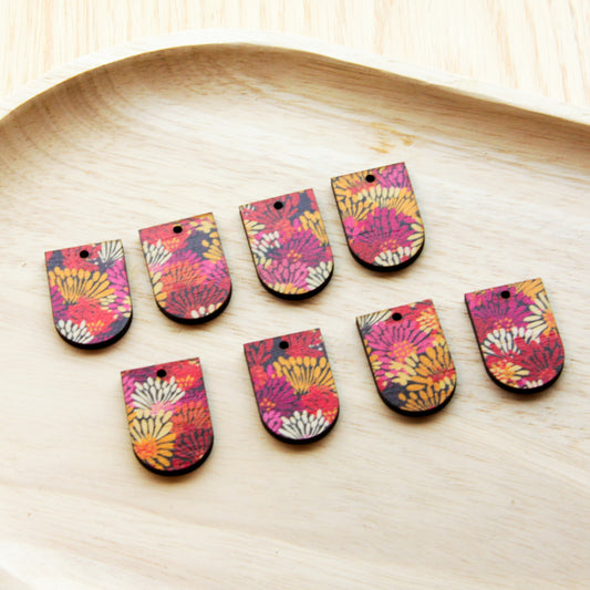 Wood - Small Arch - 1 hole (bottom) - Transparent print - Summer - 30