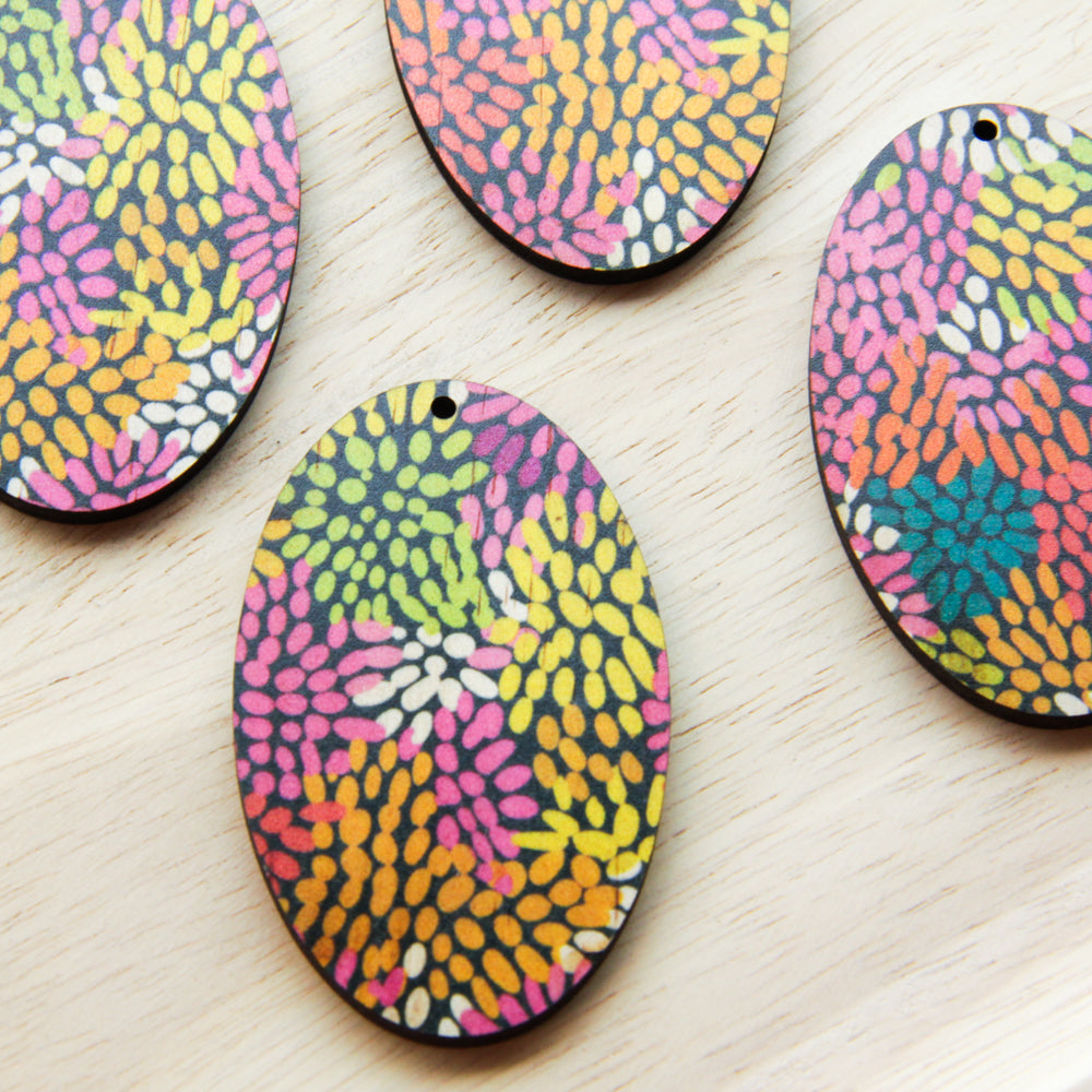 Wood - Oval Shape - Transparent print - Summer Nights - 18