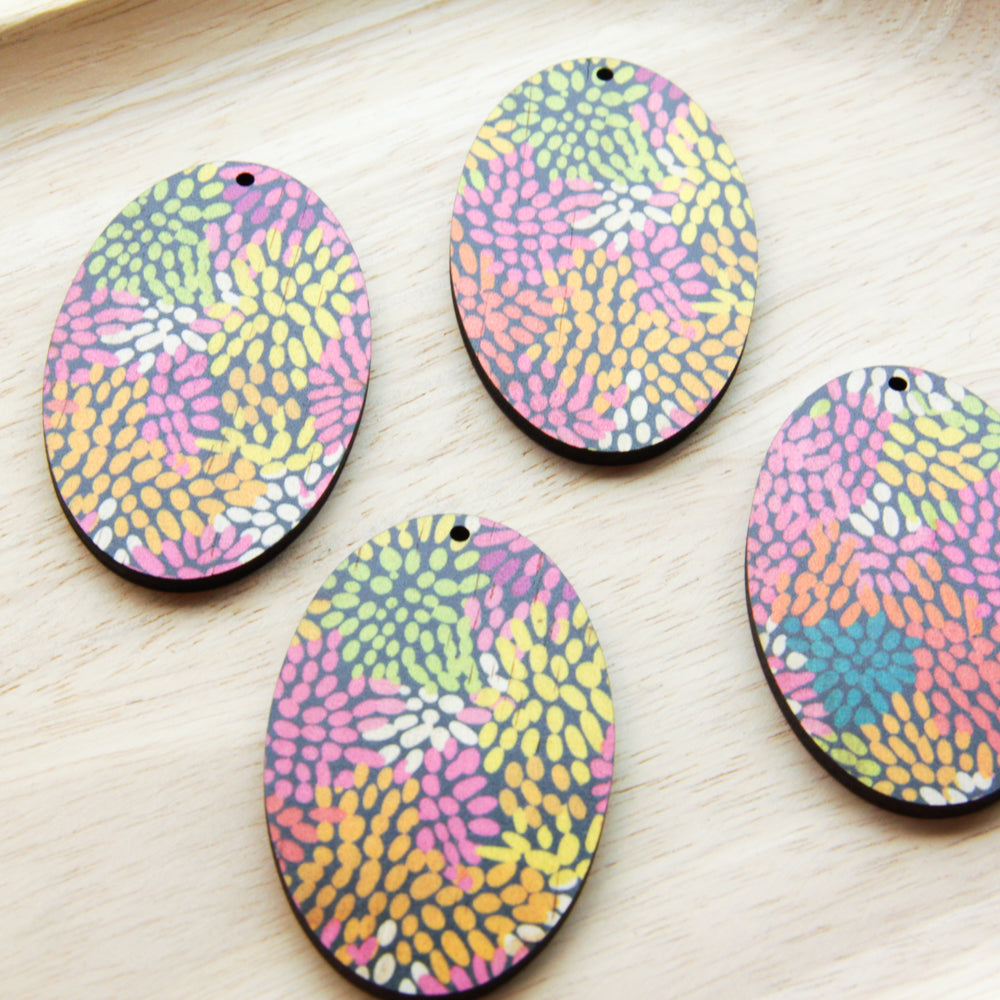 Wood - Oval Shape - Transparent print - Summer Nights - 18