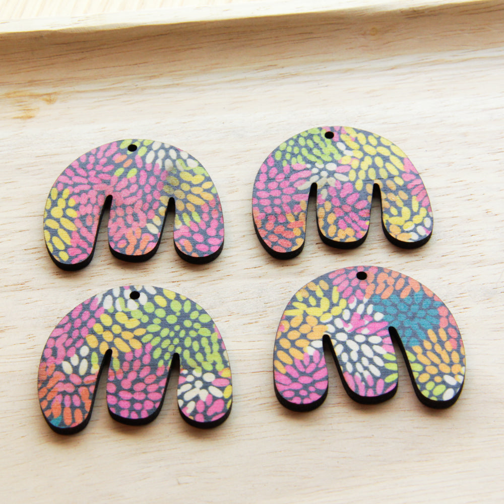 Wood - Boho Shape -  Transparent print - Summer Nights - 18