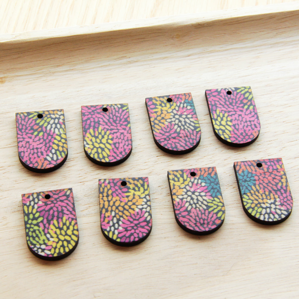 Wood - Small Arch - 1 hole (bottom) - Transparent print - Summer Nights - 18