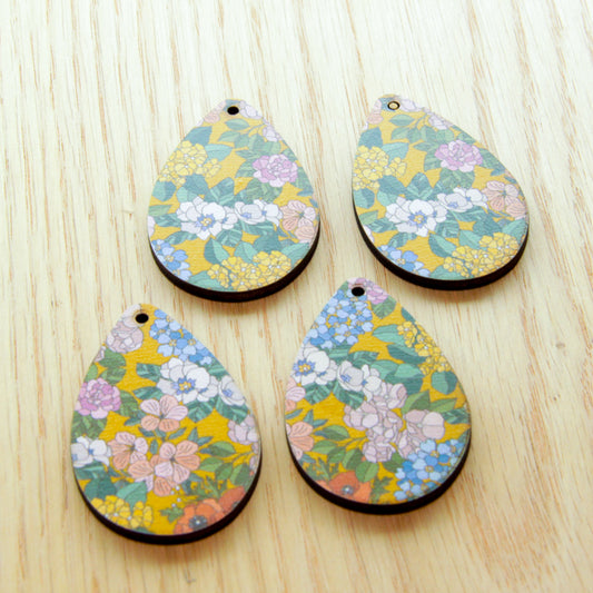 Wood - Teardrop 2 Shape - 5cm - Bright -  Australiana - 88