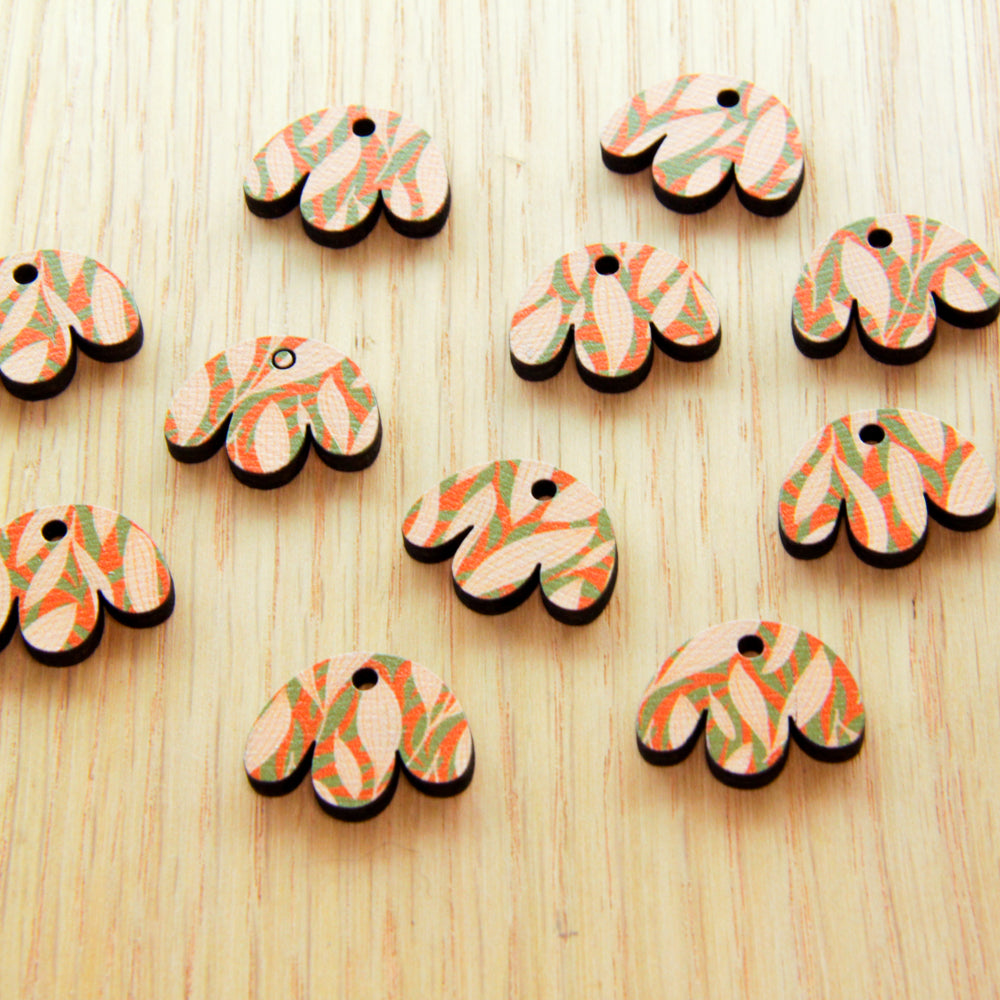 Wood - 2cm - Boho Flower 2 Shape - Australiana - 17